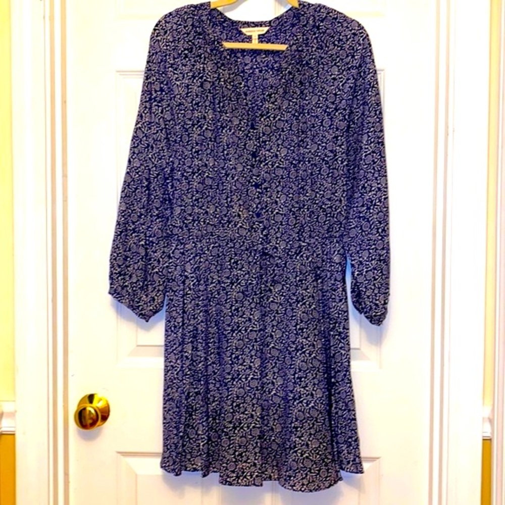 Rebecca Taylor Blue and White Floral Dress